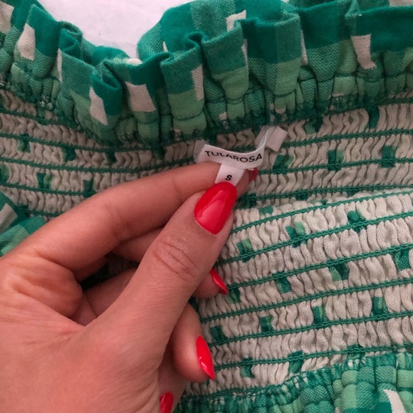 REVOLVE Tularosa Teri Dress in Kelly Green Mini Dress Off Shoulder Sexy Small - Picture 5 of 5